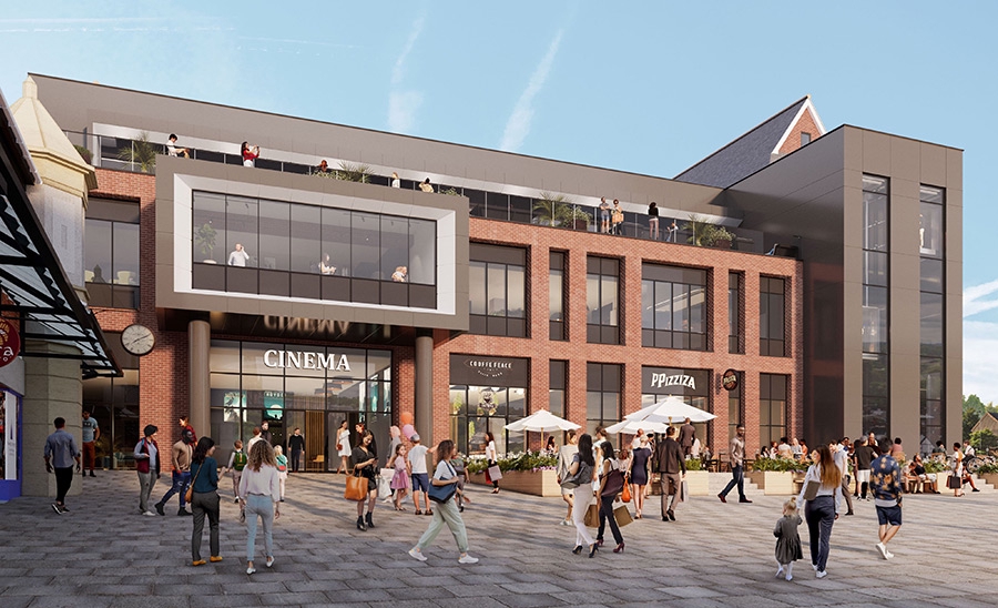 New images of proposed multi-screen cinema at Three Spires Lichfield